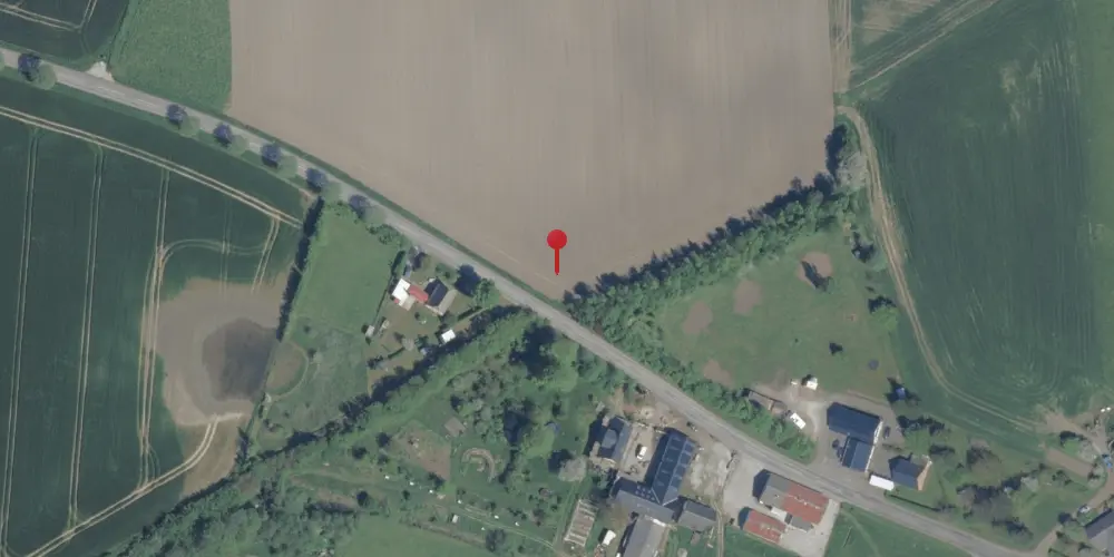 Historisk kort over Fredsgaarde Trinbræt med Sidespor