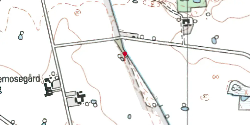 Historisk kort over Haugbyrd Trinbræt Historisk kort over Haugbyrd Trinbræt