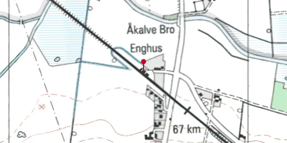 Historisk kort over Mårsø Station