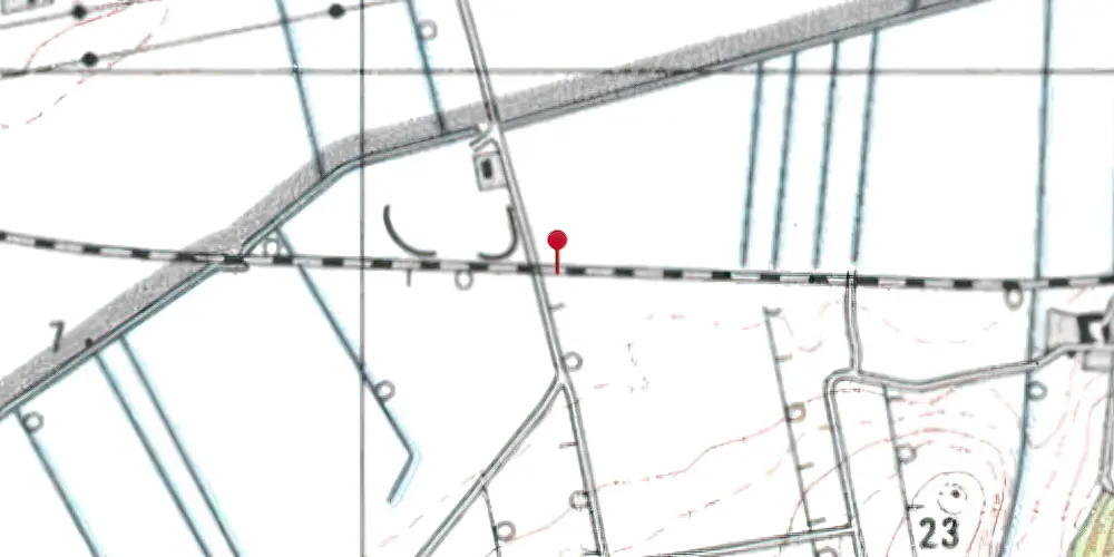 Historisk kort over Lundergaarde Trinbræt med Sidespor Historisk kort over Lundergaarde Trinbræt med Sidespor