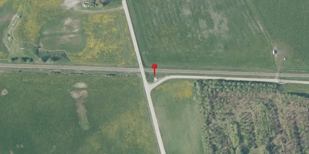 Historisk kort over Lundergaarde Trinbræt med Sidespor Historisk kort over Lundergaarde Trinbræt med Sidespor