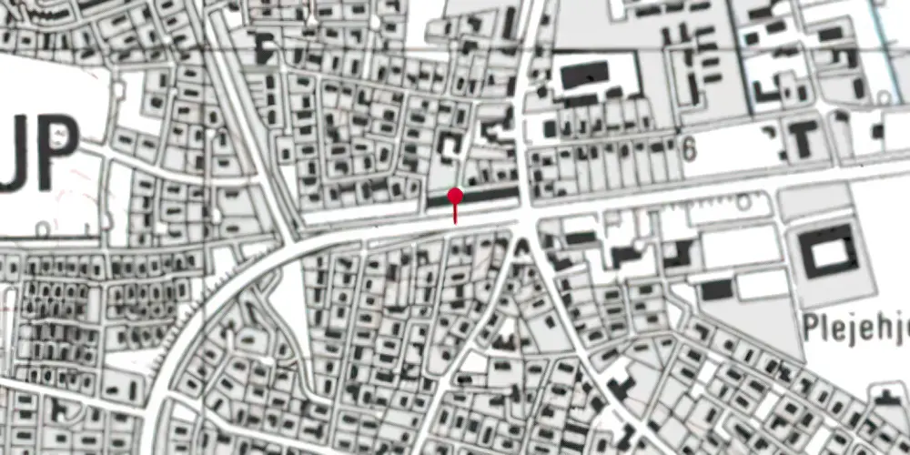 Historisk kort over Gistrup Station Historisk kort over Gistrup Station