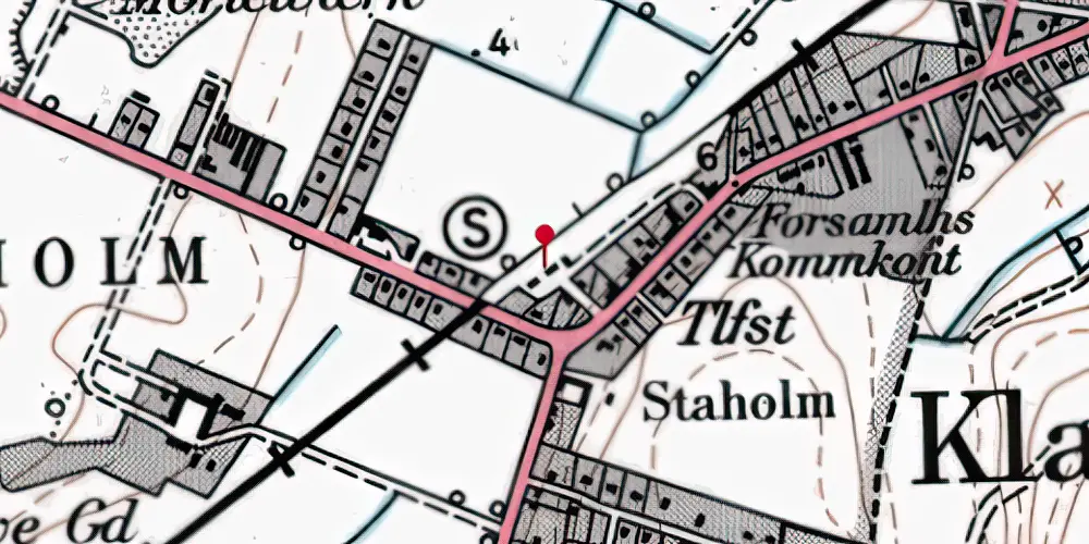 Historisk kort over Klarup Station Historisk kort over Klarup Station