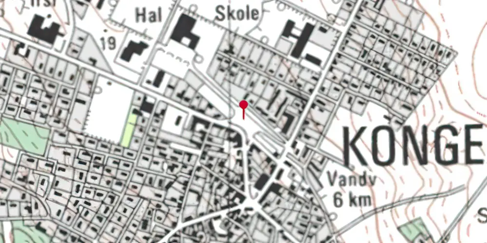 Historisk kort over Kongerslev Station Historisk kort over Kongerslev Station
