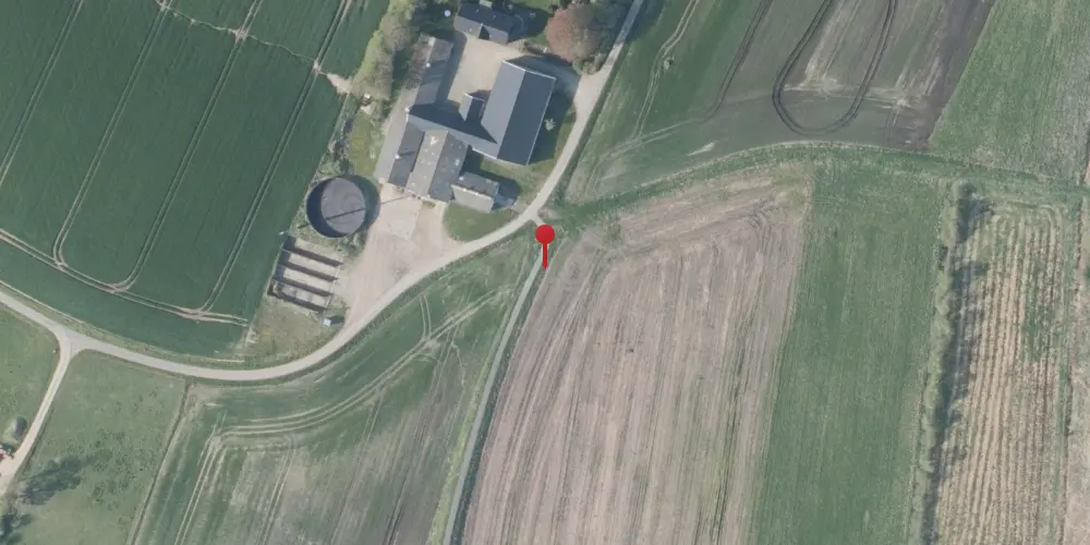 Historisk kort over Bjerregaardene Trinbræt Historisk kort over Bjerregaardene Trinbræt