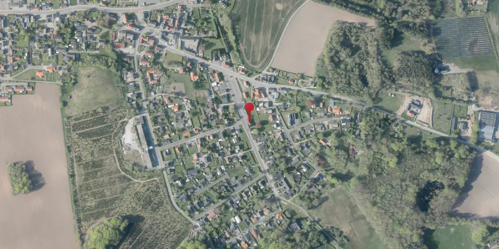 Historisk kort over Bælum Station