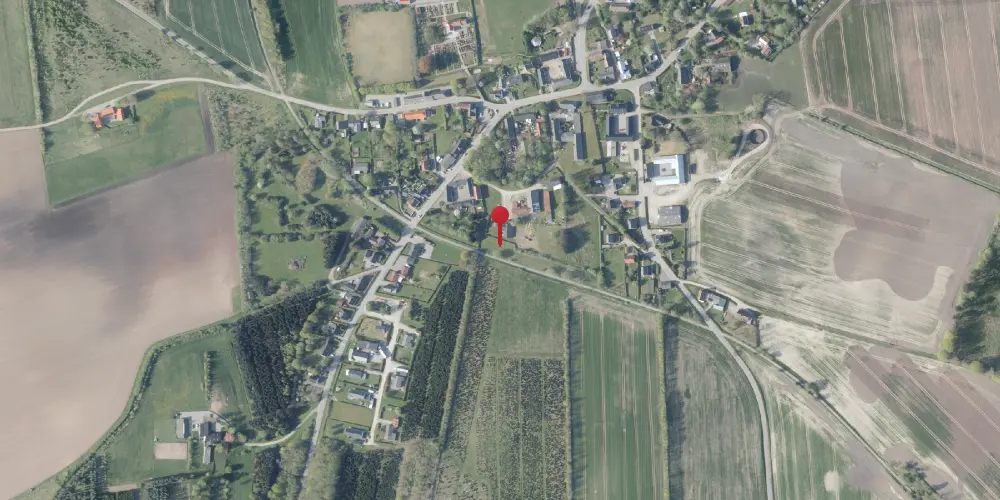 Historisk kort over Solbjerg By Trinbræt