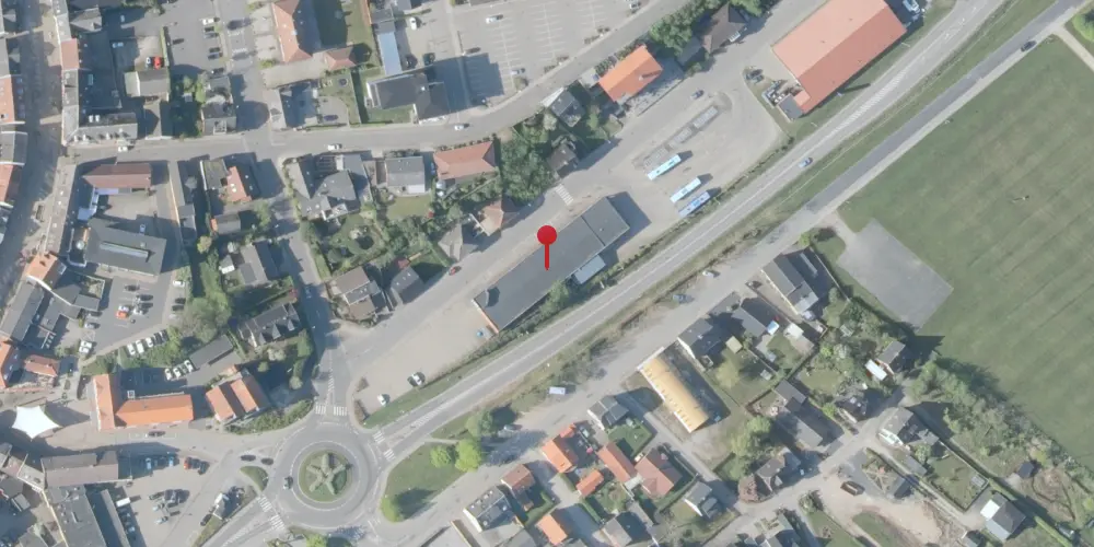 Historisk kort over Hadsund Nord Station Historisk kort over Hadsund Nord Station