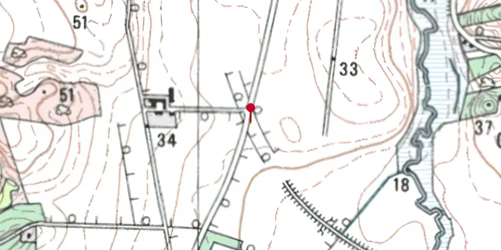 Historisk kort over Tostrup Trinbræt Historisk kort over Tostrup Trinbræt