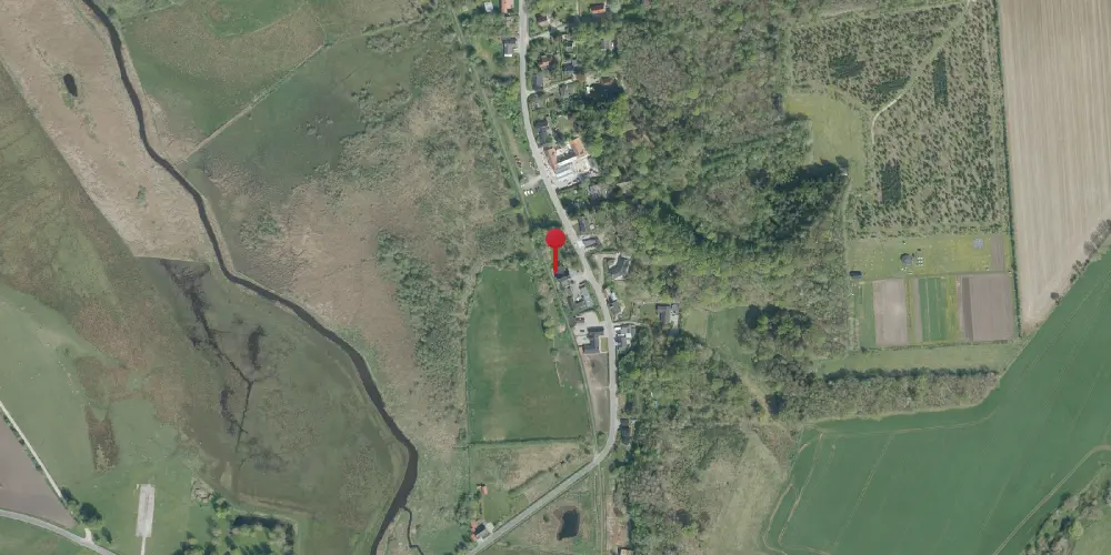 Historisk kort over Halkær Trinbræt