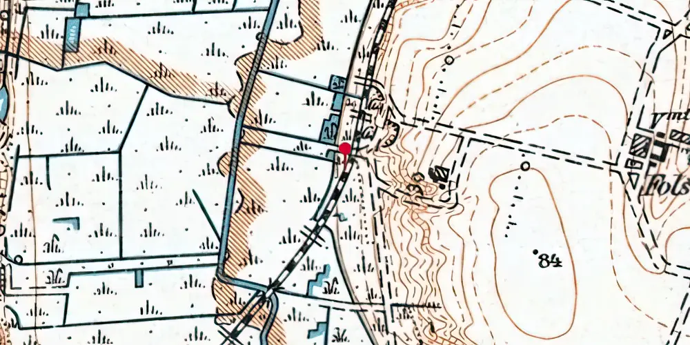 Historisk kort over Skivum Trinbræt Historisk kort over Skivum Trinbræt