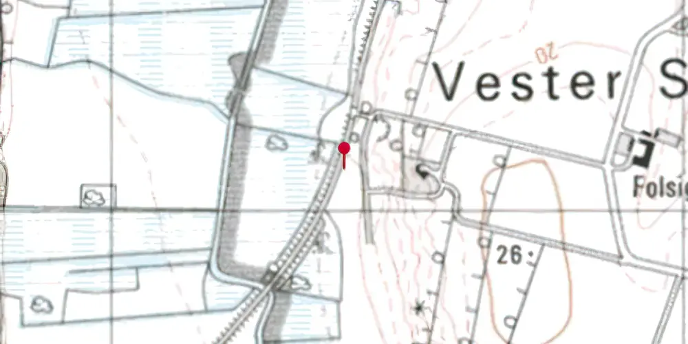 Historisk kort over Skivum Trinbræt Historisk kort over Skivum Trinbræt