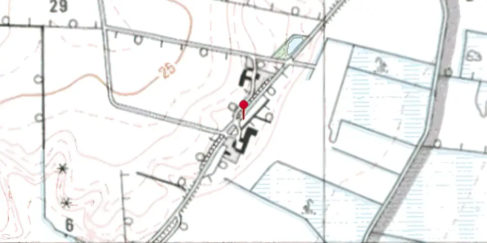 Historisk kort over Langdal Trinbræt