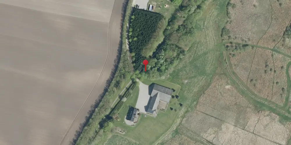 Historisk kort over Langdal Trinbræt