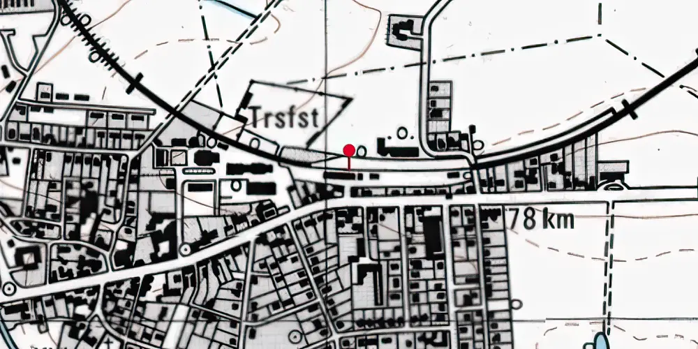 Historisk kort over Svinninge Station