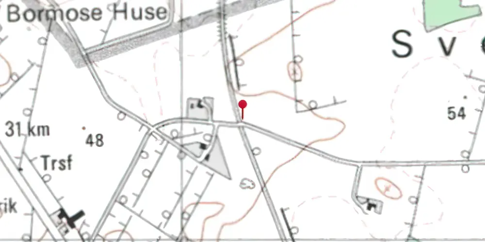 Historisk kort over Svenstrupgårde Trinbræt Historisk kort over Svenstrupgårde Trinbræt