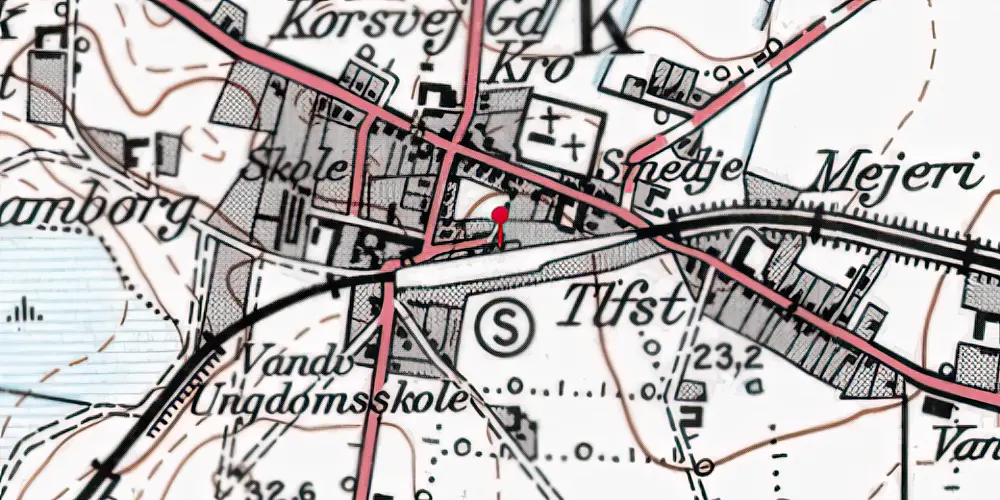 Historisk kort over Havbro Station Historisk kort over Havbro Station