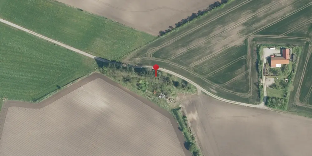 Historisk kort over Dammergaarde Trinbræt