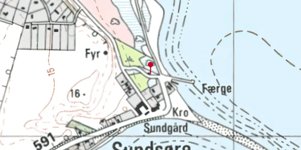 Historisk kort over Sundsøre Godsstation