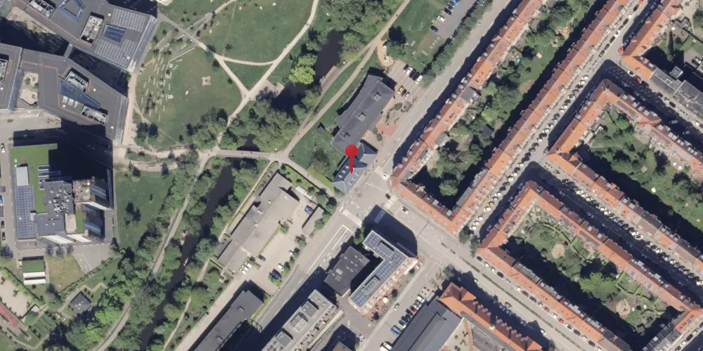 Historisk kort over Hammelbanegården (Aarhus) Station