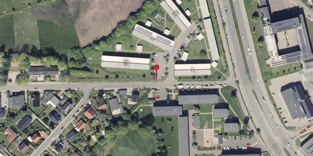 Historisk kort over Viby Nord Jylland Station