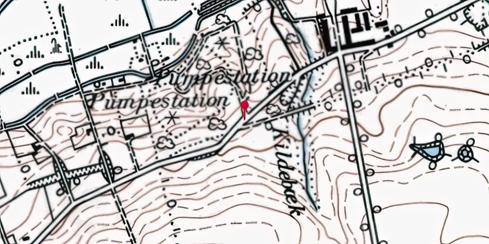 Historisk kort over Constantinsborg Trinbræt