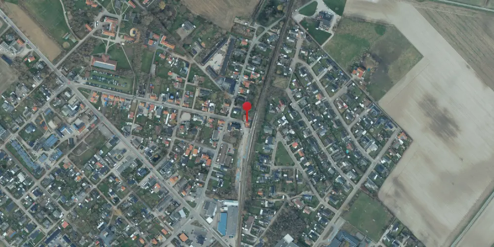 Historisk kort over Fårevejle Station