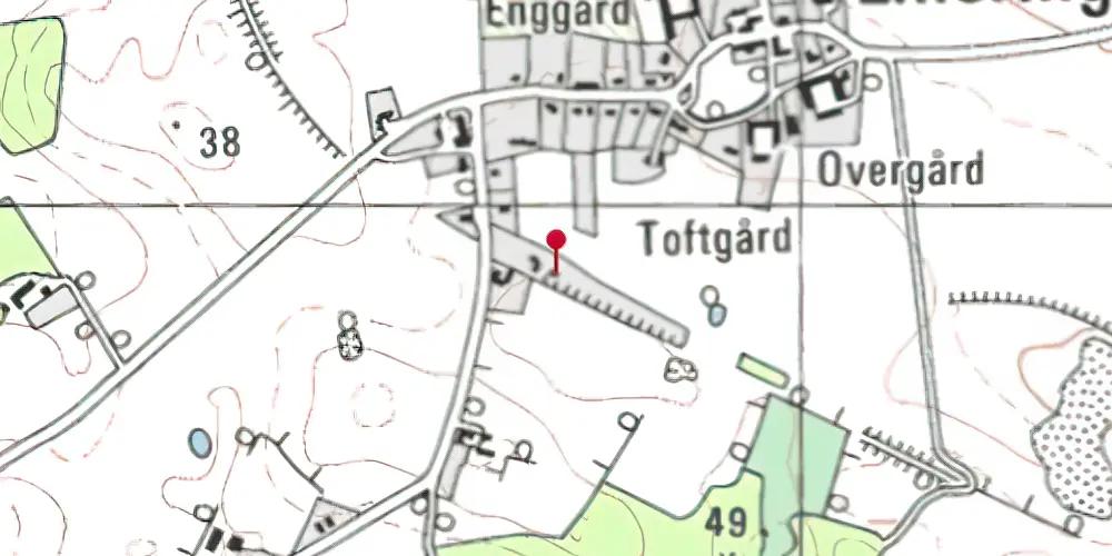 Historisk kort over Lillering Station Historisk kort over Lillering Station