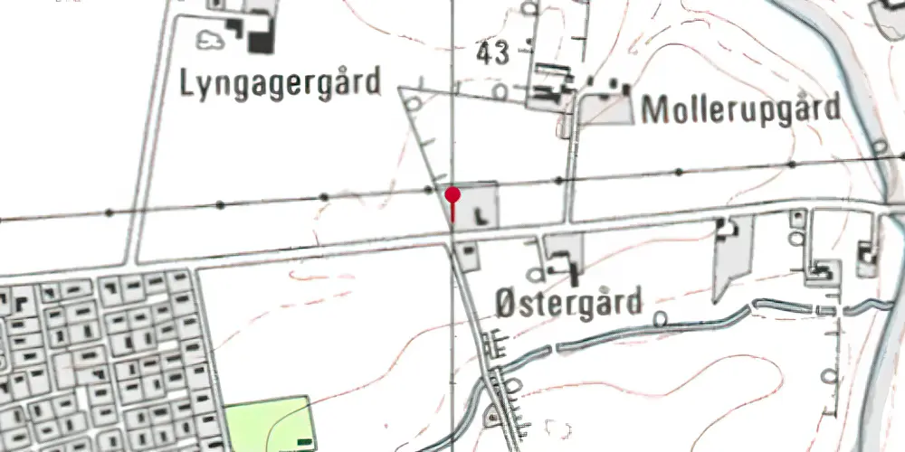 Historisk kort over Hørslevbolevejen Trinbræt