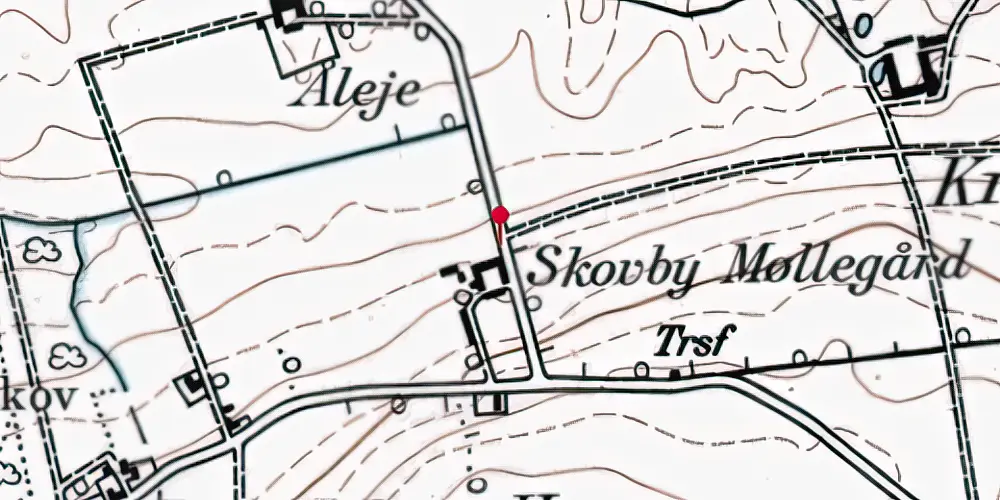 Historisk kort over Sjellevejen Trinbræt