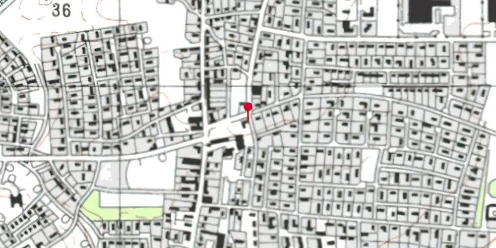 Historisk kort over Galten Station Historisk kort over Galten Station