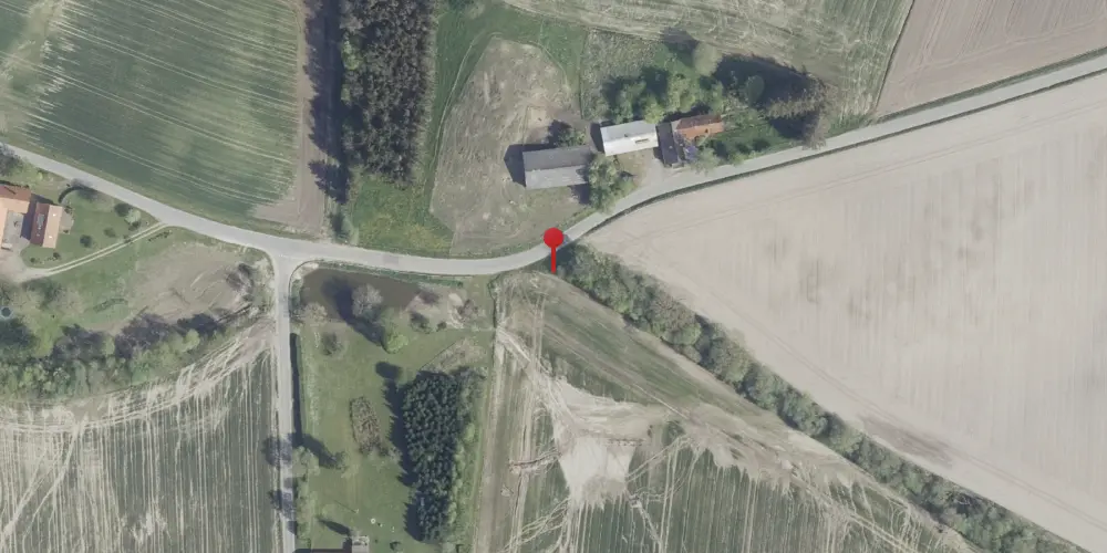 Historisk kort over Låsbyvejen Trinbræt