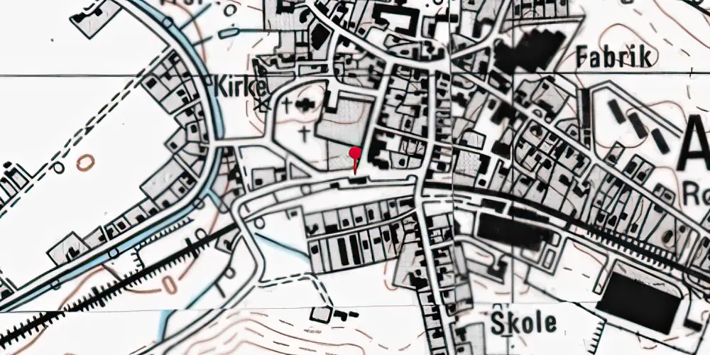 Historisk kort over Asnæs Station Historisk kort over Asnæs Station