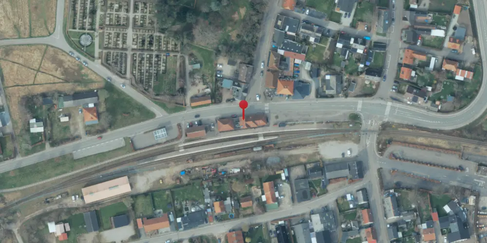 Historisk kort over Asnæs Station Historisk kort over Asnæs Station