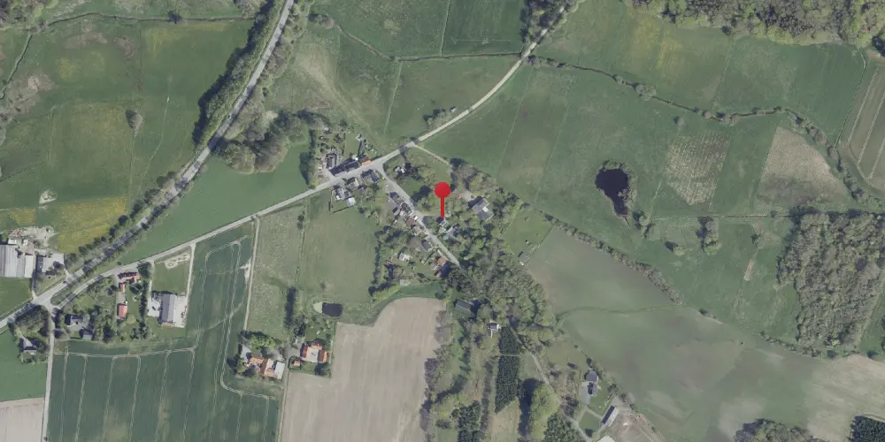 Historisk kort over Låsby Station Historisk kort over Låsby Station