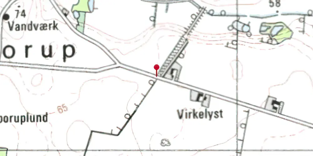 Historisk kort over Farrevejen Trinbræt Historisk kort over Farrevejen Trinbræt