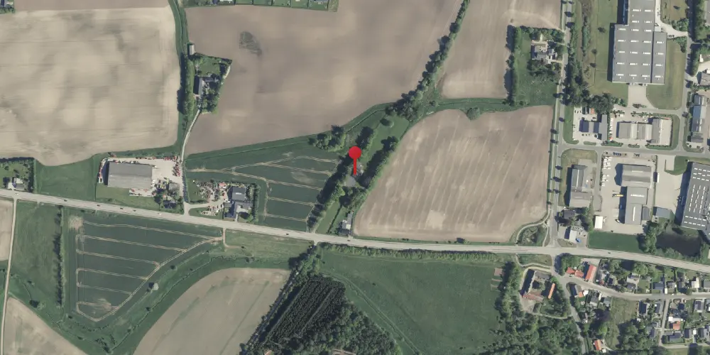 Historisk kort over Anbæk Station Historisk kort over Anbæk Station