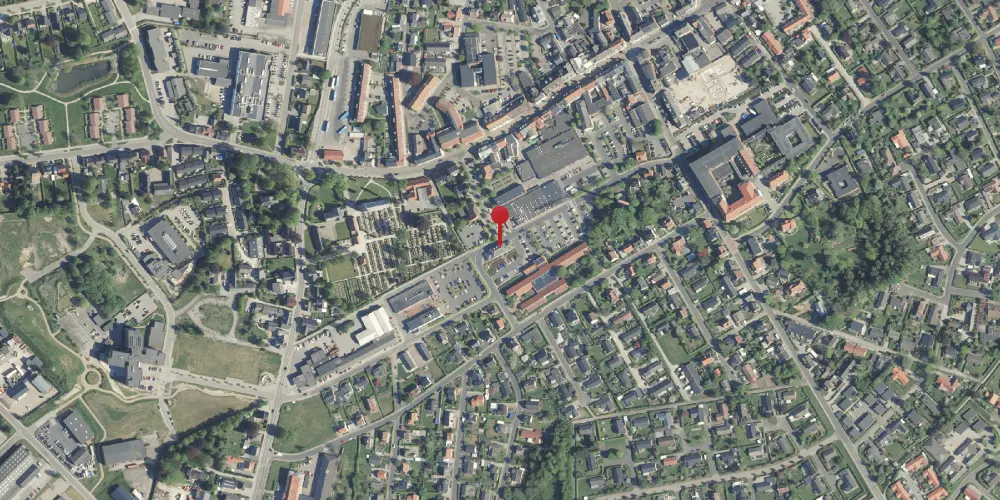 Historisk kort over Hammel Station