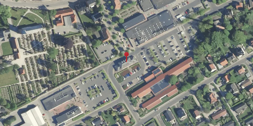 Historisk kort over Hammel Station