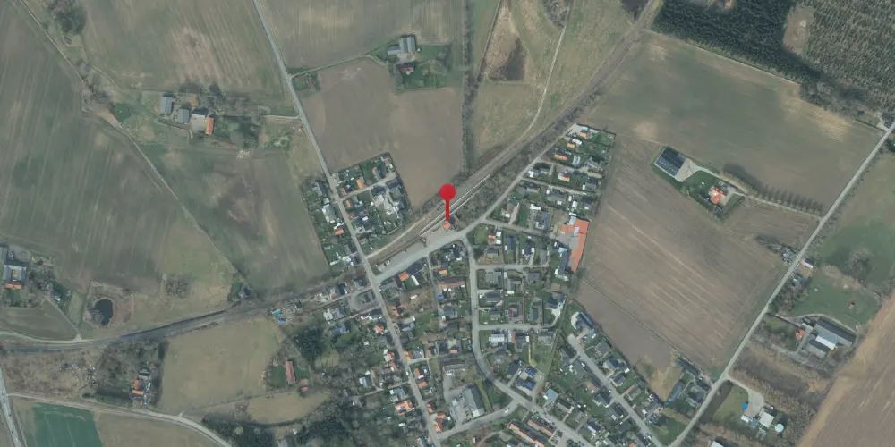 Historisk kort over Grevinge Station