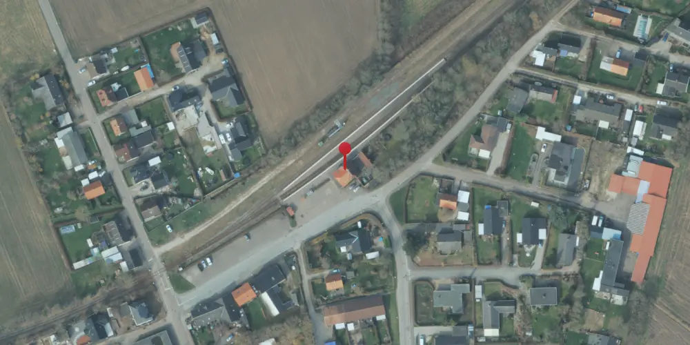 Historisk kort over Grevinge Station