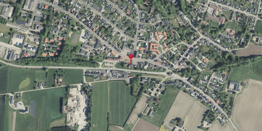 Historisk kort over Thorsø Station Historisk kort over Thorsø Station