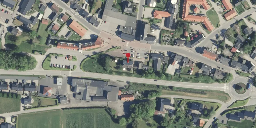 Historisk kort over Thorsø Station Historisk kort over Thorsø Station