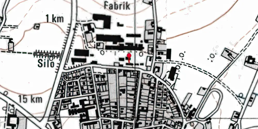 Historisk kort over Aakirkeby Station Historisk kort over Aakirkeby Station