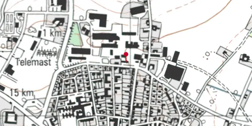 Historisk kort over Aakirkeby Station Historisk kort over Aakirkeby Station