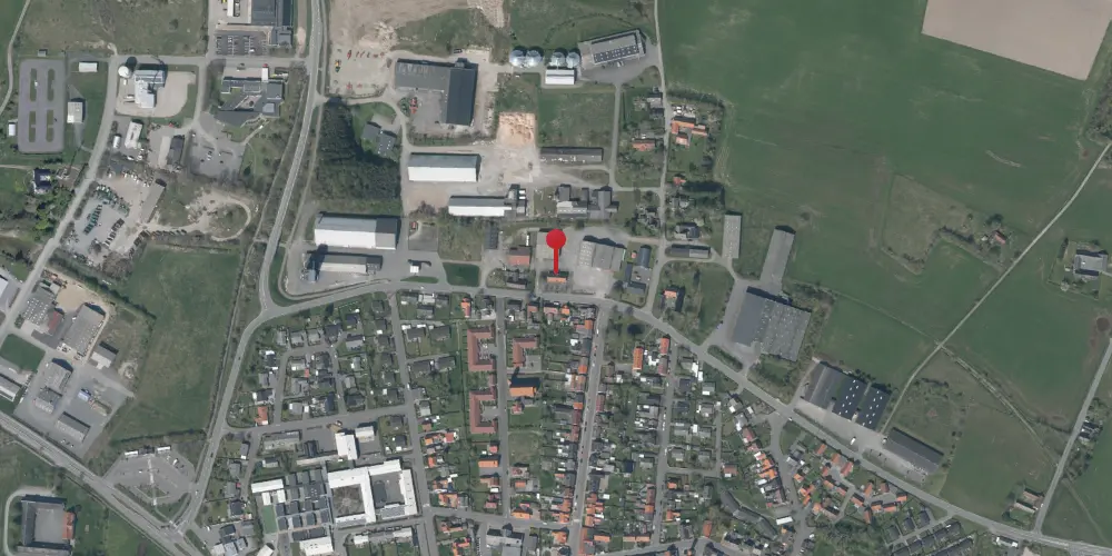 Historisk kort over Aakirkeby Station Historisk kort over Aakirkeby Station