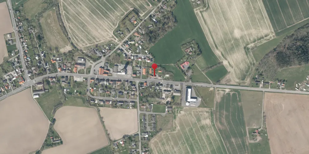 Historisk kort over Østerlars Station