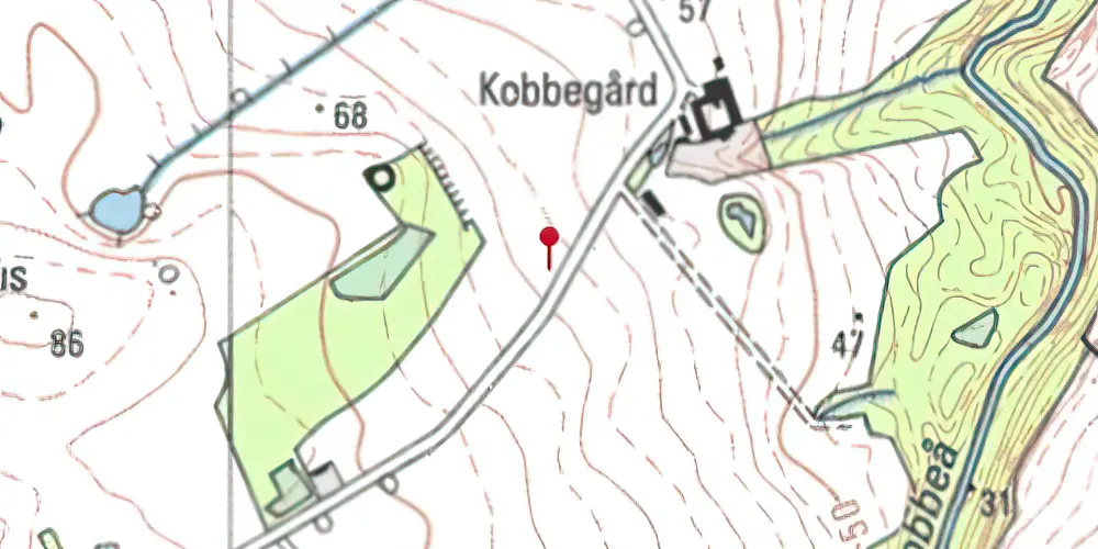 Historisk kort over Stavehøl Trinbræt