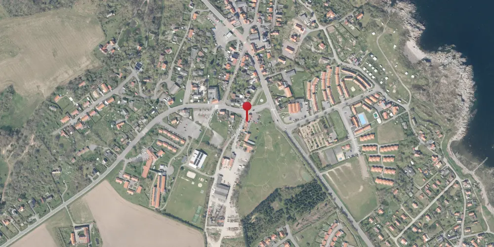 Historisk kort over Gudhjem Station