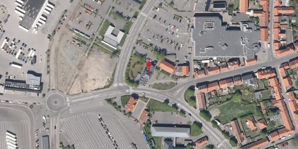 Historisk kort over Rønne H Station